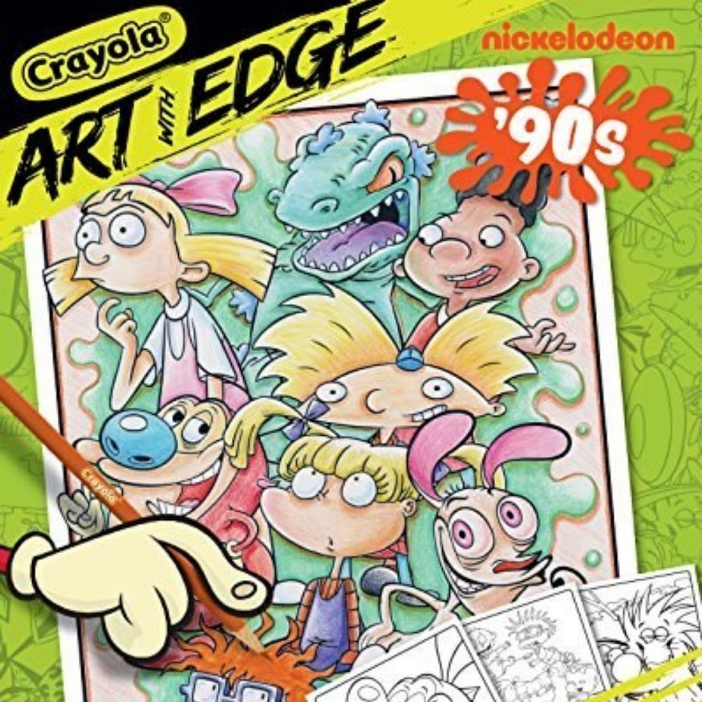 '90s Nickelodeon Art Coloring Pages
